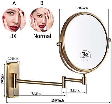 Double-Sided Makeup Mirror