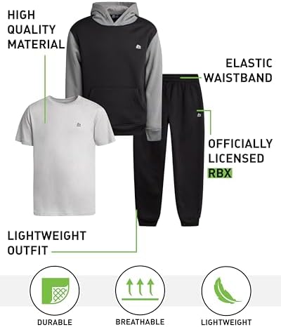 RBX Boys 3 Piece Active Jogger Set