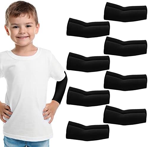 Zhanmai 8 Pairs Breathable Compression Arm Sleeves for Kids