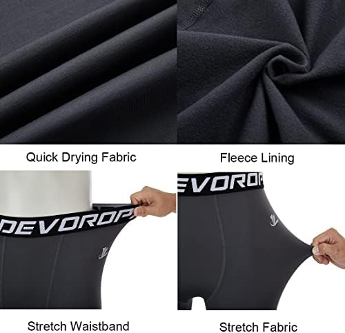 DeVorapa Youth Boys Thermal Compression Leggings