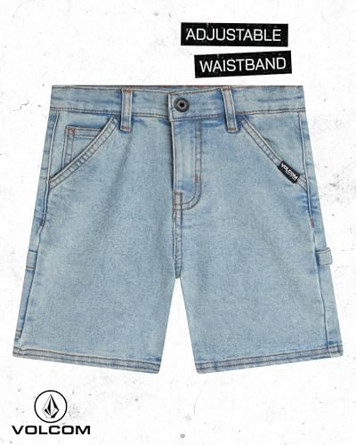 Volcom Boys Casual Shorts Set Graphic T-Shirt Denim Shorts - Perfect for Summer
