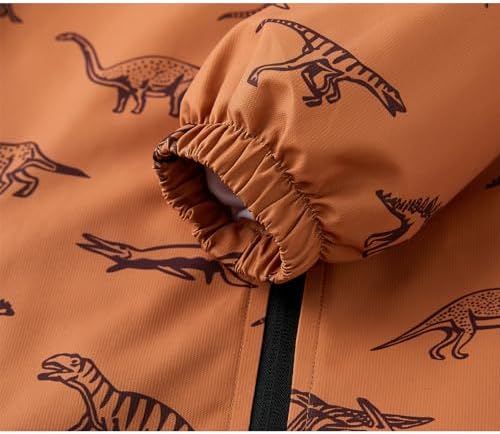 Ovovod Boys Rain Jacket Detachable Hood - Lightweight Windbreaker