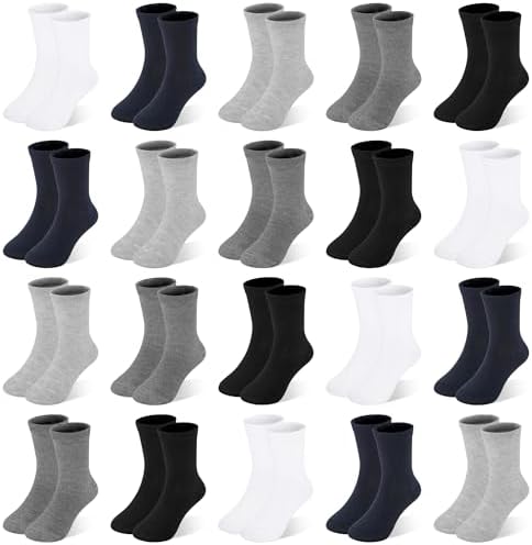 SPTRAMLE Boys Crew Socks Premium Stretch Tech for Growth Activity