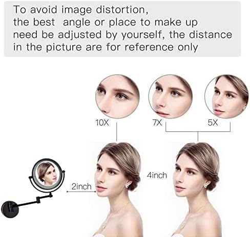 Wall-Mounted Makeup Mirror with Touch Screen