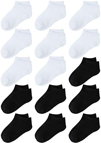 Cooraby 15-Pair Kids Low-Cut Ankle Socks