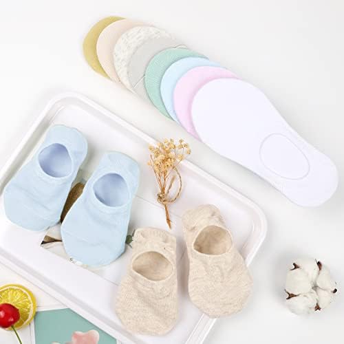 JOCMIC 10 Pairs No Show Socks for Kids and Toddlers 8-10 Years