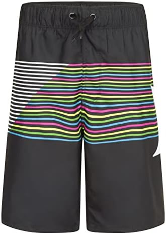 Glowing Fit Performance Swim Trunks for Boys