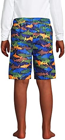 Lands End Boys-print-Safe Swim Trunks