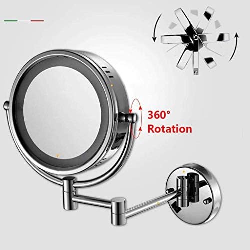 Vanity Mirror Double-Sided LED illuminated 360 Rotate Bathroom
