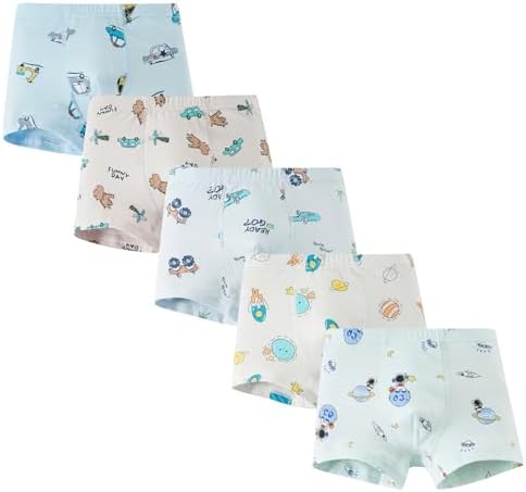 Chung Toddler Boy Cotton Boxer Briefs Underwear for 2-11 Years Dinosaur Cute Patterns