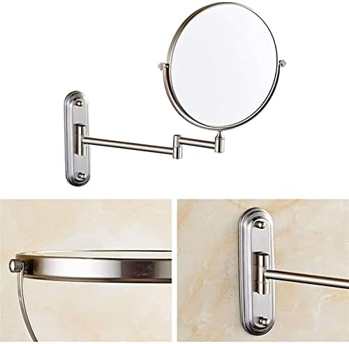 Wall-Mounted Makeup Mirror Vanity 360 Rotation Extendable