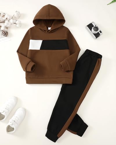 Kimi Bear Boys Fall Winter Tracksuit Set Warm Stylish for Kids