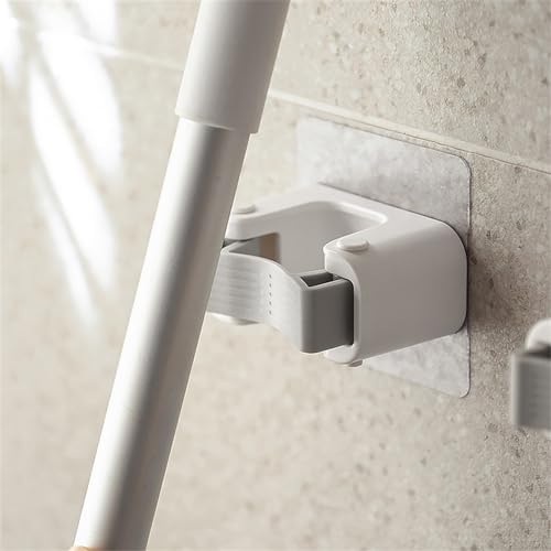 BILIKEYU Non-Punching Soft Adhesive Mop Holder