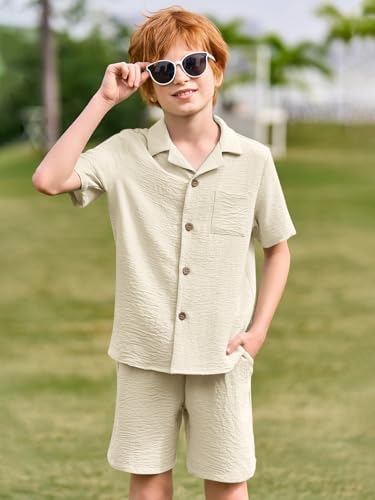 Haloumoning Boys 2 Piece Summer Outfit Set