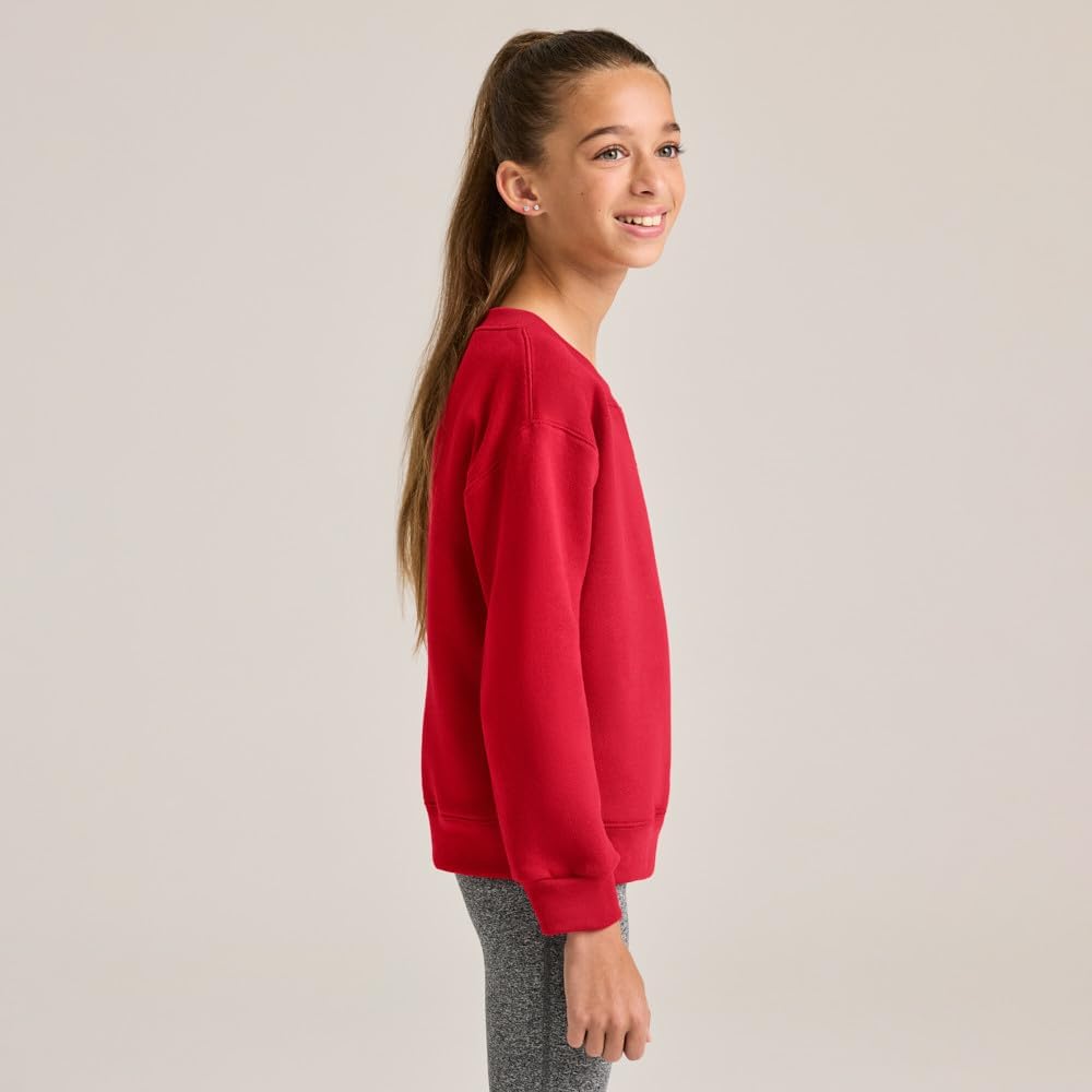 Warm Cozy Big Boys Crew Sweatshirt