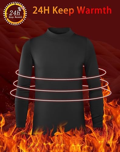 Roll Out The Red carpet for the boys with Rolimaka 3-Piece Compression Thermal Shirts chilly multipack for sports