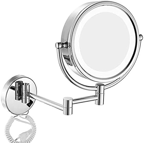 Vanity Mirror Double-Sided LED illuminated 360 Rotate Bathroom