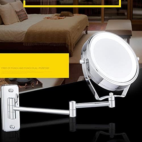 DEIHGE LED Makeup Mirror with 360 Rotating and 5X Magnification