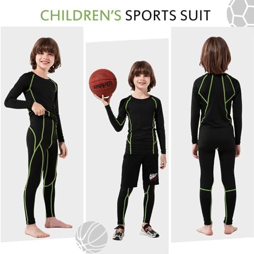 Zando Kids Thermal Underwear Set for Boys Long Childhood Bundle for Sports More