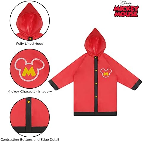 Disney Boys Little Umbrella Poncho Raincoat Set - Perfect for Rainy Days