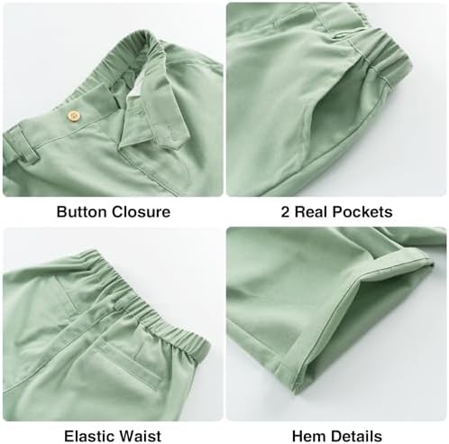 LOLANTA Boys Linen Suit 4-Piece Summer Outfit for Beach Graduation