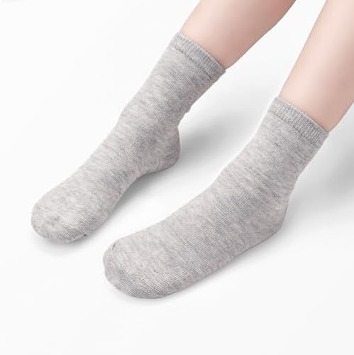 ZERULETS Toddler Socks - 15 Pairs Kids Crew Mid Calf Socks for BoysGirls 1-13 Years