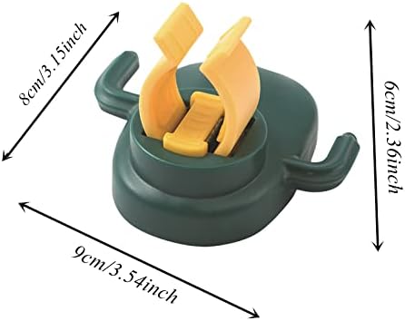 Bilikeyu Travel Bathroom Nail-Clip Wall-Mounted Mop Holder