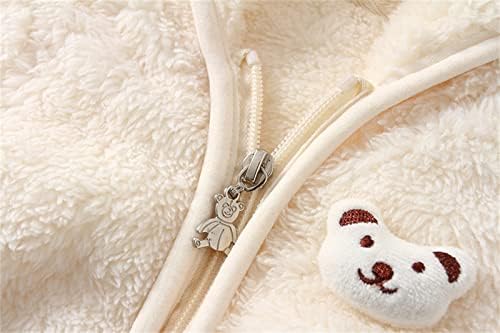 Bear Ear Winter Coats for Babies Soft Warm 2Pcs Set