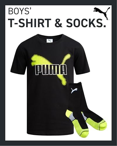 Puma Boys T-Shirt and Crew Socks Set