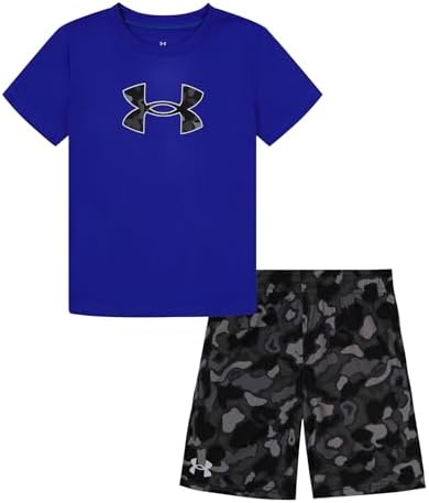 Under Armour Boys Short Sleeve Tee and Short Set Lightweight Breathable