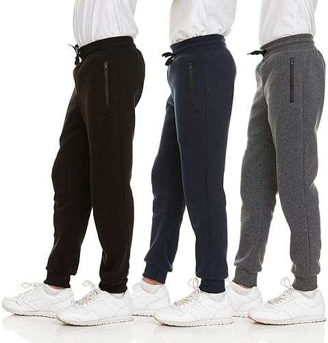 PURE CHAMP 3Pk Boys Sweatpants Fleece Joggers 1