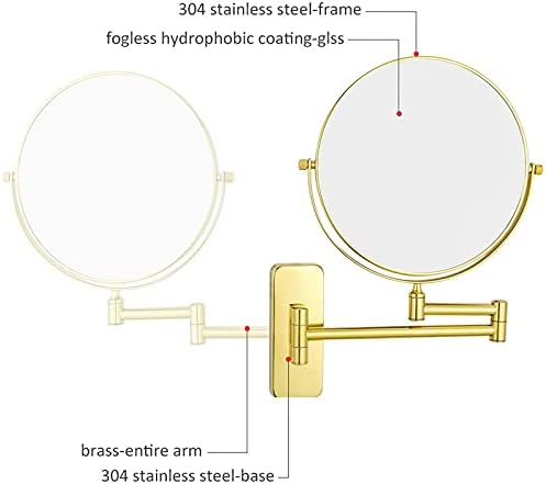 Luxury Double Sided Makeup Mirror Adjustable Vanity for Home Beauty Tools