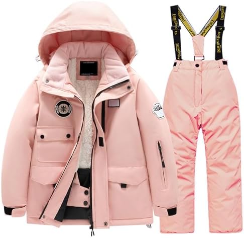 Kids Winter Ski Jacket Pants Set for Snowboarding and Rain