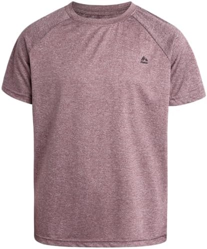 RBX Boys Active Shorts Set - Short Sleeve T-Shirt and Hybrid Tech Shorts for Fitness and Fashion