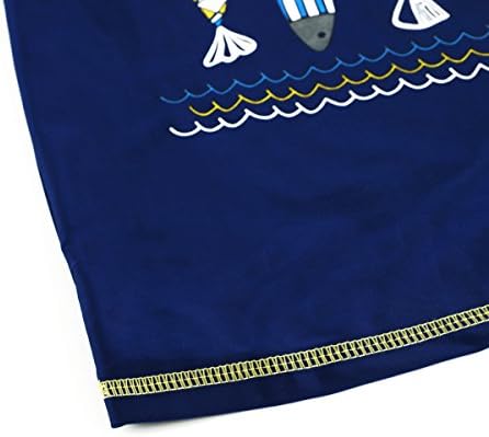 Boys Two-Piece Rash Guard Swim Suits Kids Long Sleeve Sunsuit Swimwear