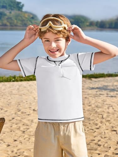 Haloumoning Boys Quick Dry Rash Guard