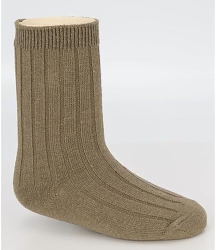 Comfortable Crew Socks for Boys Black Navy Khaki