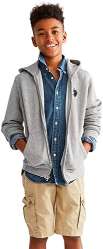 US Polo Assn Boys Zip Front Hoodie