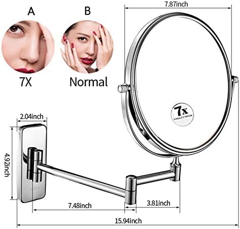 NOVOCE 8-Inch Double-Sided Shaving Mirror