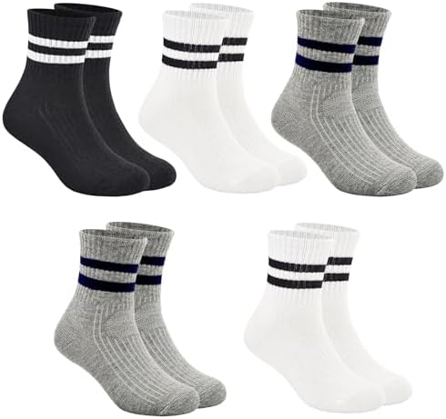 Perfect for Kids Soft Comfortable and Durable Cotton Crew Socks