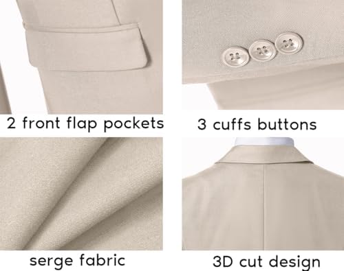 SaiLiiny - Blazer for BoysSlim Fit Formal Jacket with Lapel