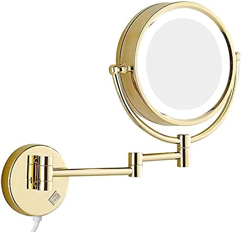DEIHGE Makeup Mirror Wall Mounted with Led Lights