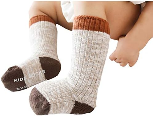 QandSweet Unisex Baby Knee-High Socks for Toddler Boys Girls Soft Warm Winter F fashion