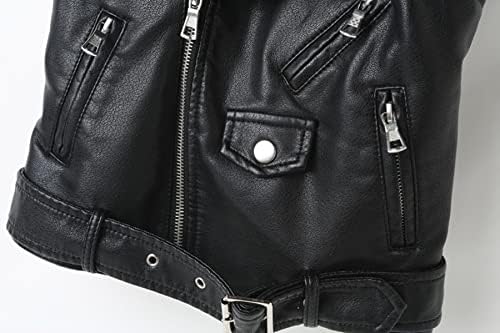 Kids Faux Leather Vest Jacket for Boys Girls