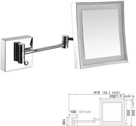 LCARY 3x Magnifying Vanity Mirror