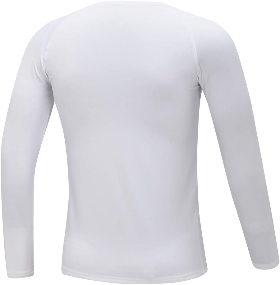 Stay Cozy and Confident Youth Boys Compression Thermal-Shirt Long Sleeve Fleece Baselyer