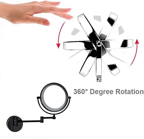 Wall-Mounted Makeup Mirror with Touch Screen