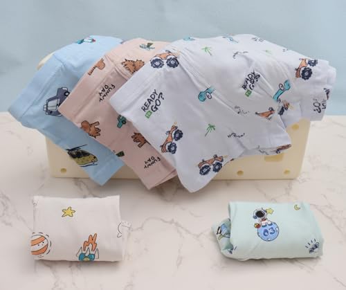 Chung Toddler Boy Cotton Boxer Briefs Underwear for 2-11 Years Dinosaur Cute Patterns