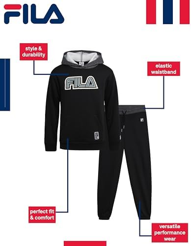 Fila Boys Poly Fleece Jogger Set - Comfort Style