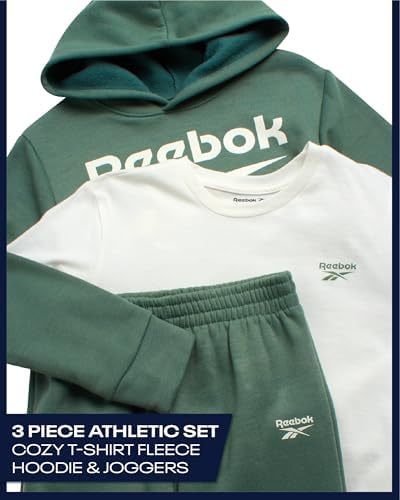 Reebok Boys Pullover Hoodie Jogger Set Stylish and Functional for Outdoor and Active Life